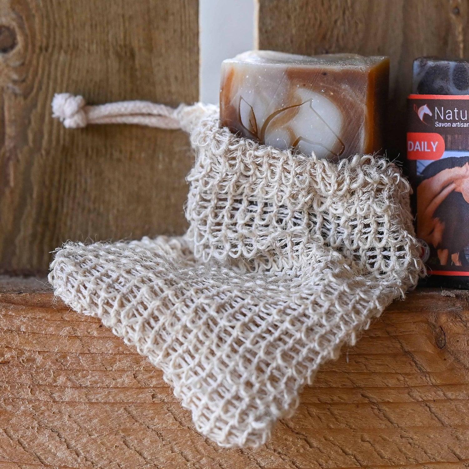 Sisal pouch - Natural&