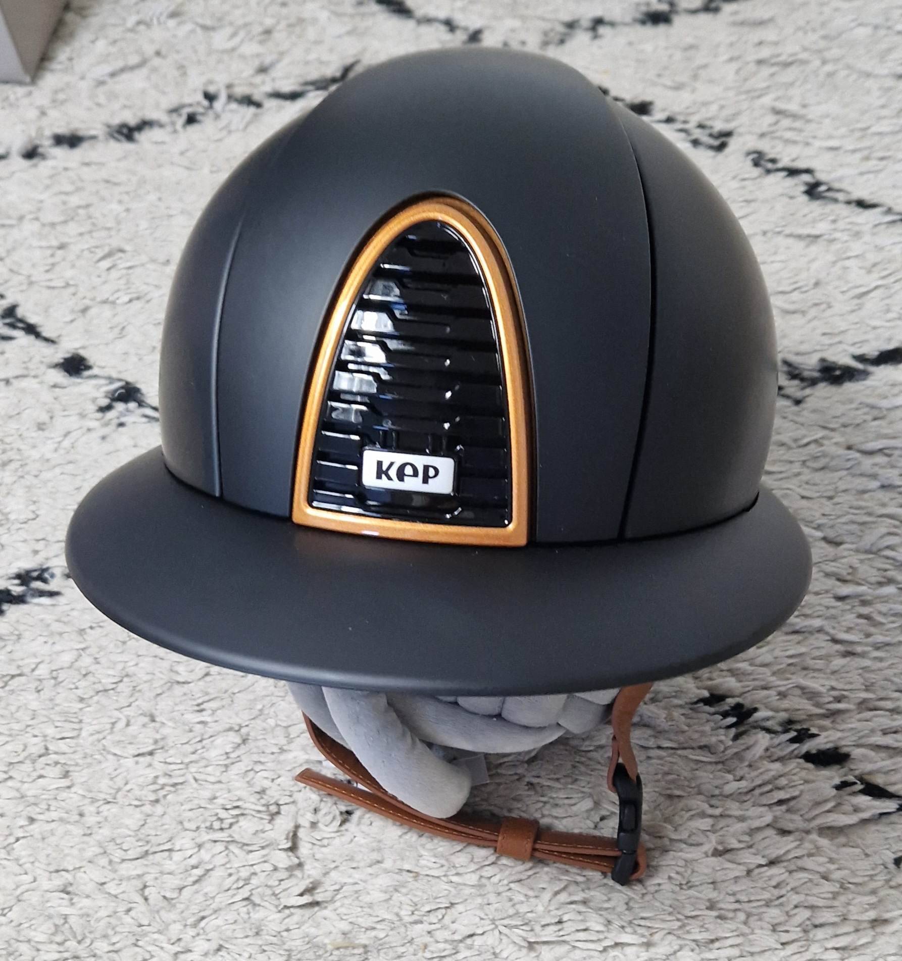 Casque CROMO 2.0 Textile Noir/Caramel POLO - KEP