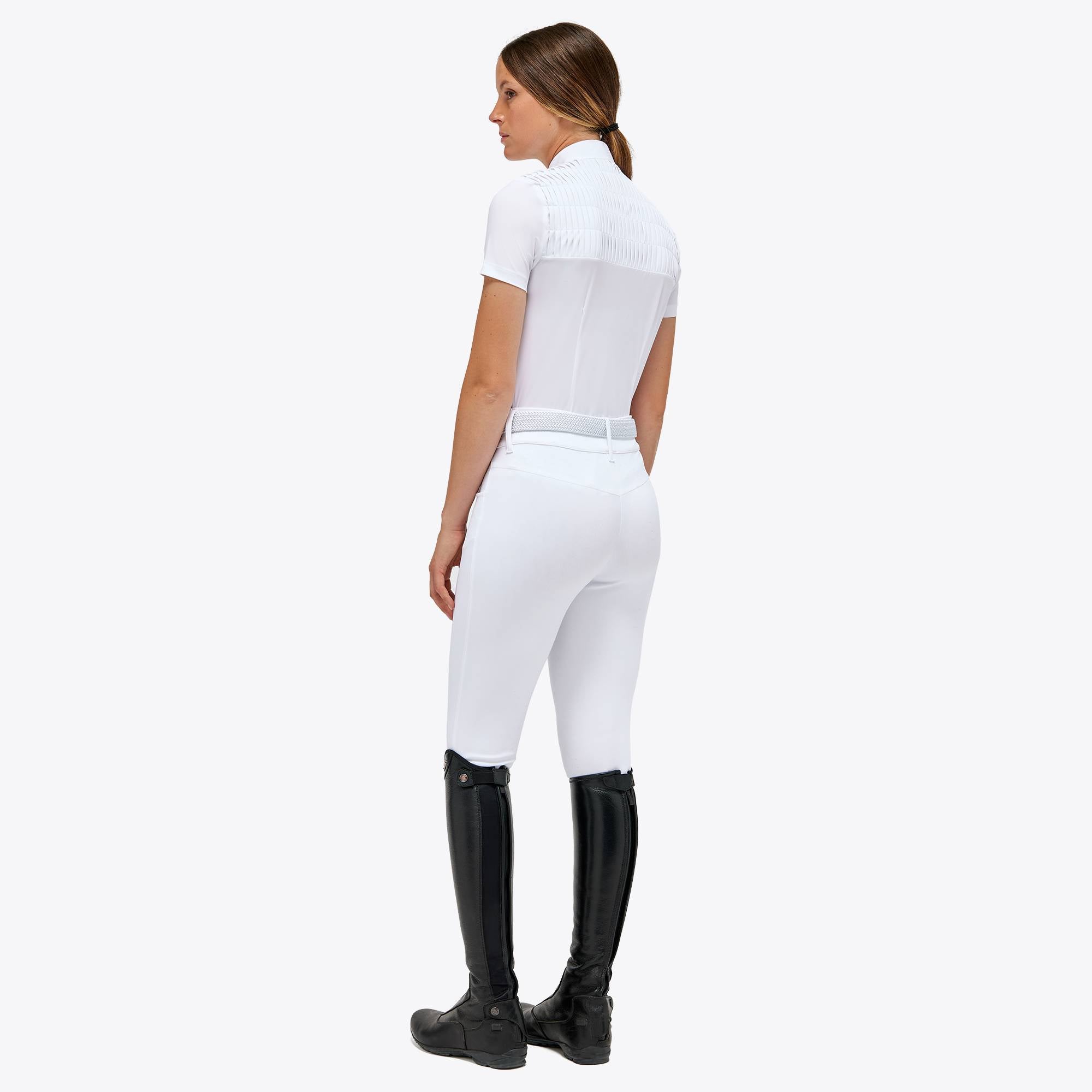 Polo de concours Jersey S/S Pleated Bib  - CAVALLERIA TOSCANA