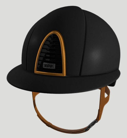 Casque CROMO 2.0 Textile Noir/Caramel POLO - KEP