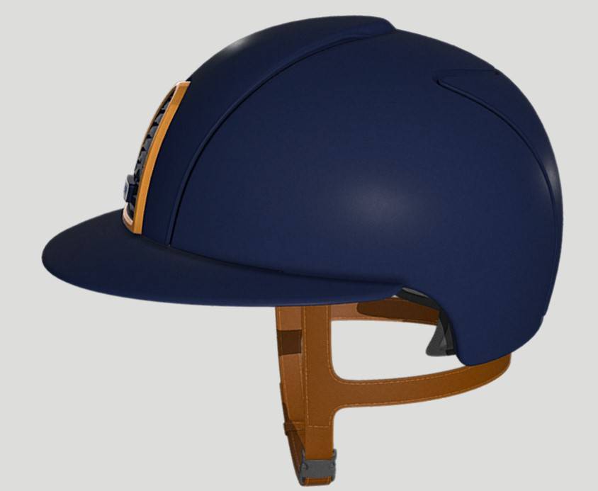 Casque CROMO 2.0 Textile Marine/Caramel POLO - KEP