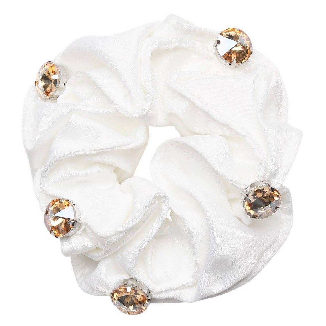 White Alycia scrunchie - SD DESIGN