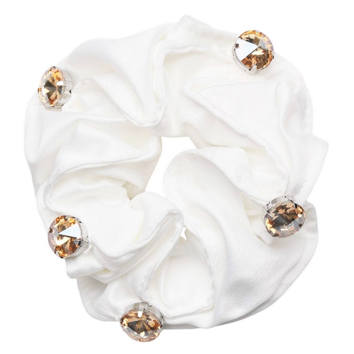 White Alycia scrunchie - SD DESIGN