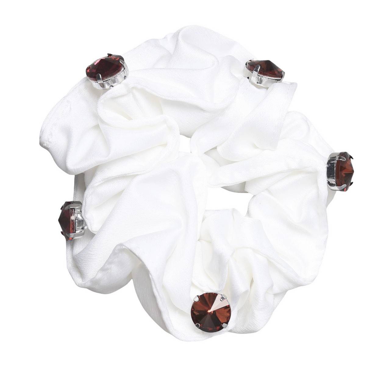 White Alycia scrunchie - SD DESIGN