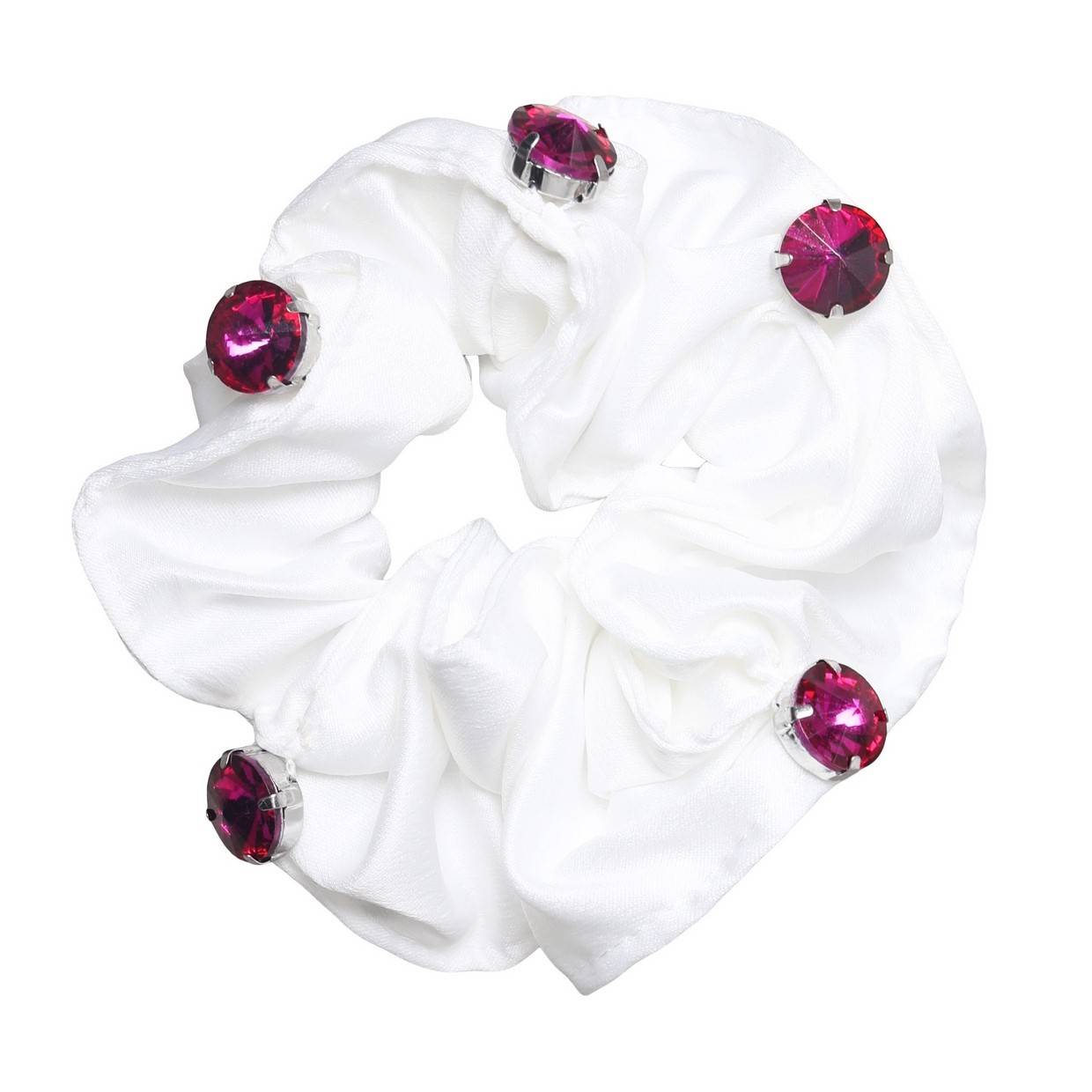 White Alycia scrunchie - SD DESIGN