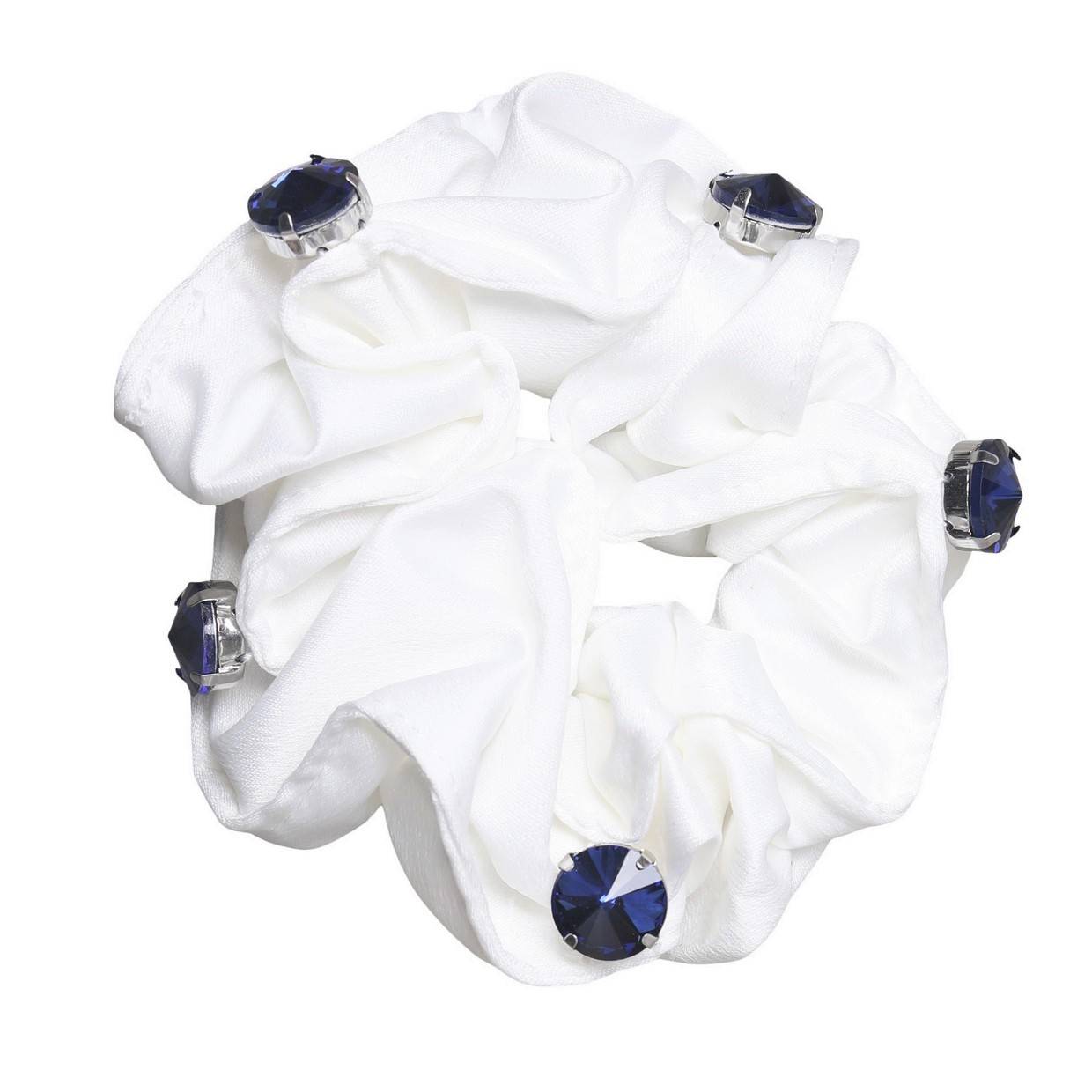 White Alycia scrunchie - SD DESIGN