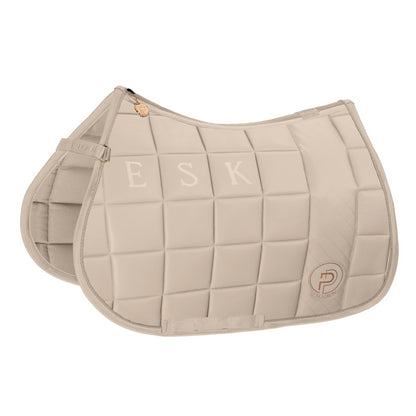 BIG SQUARE Faux Leather Platinum saddle pad 2023 - Eskadron