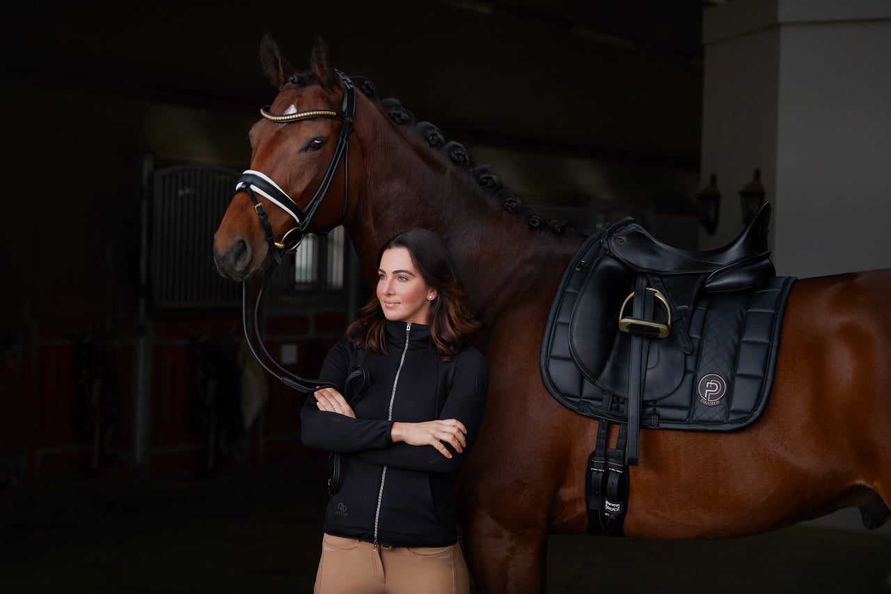 BIG SQUARE Faux Leather Platinum saddle pad 2023 - Eskadron