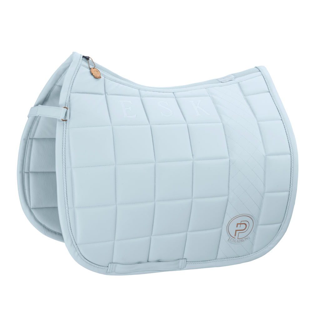 BIG SQUARE Faux Leather Platinum saddle pad 2023 - Eskadron