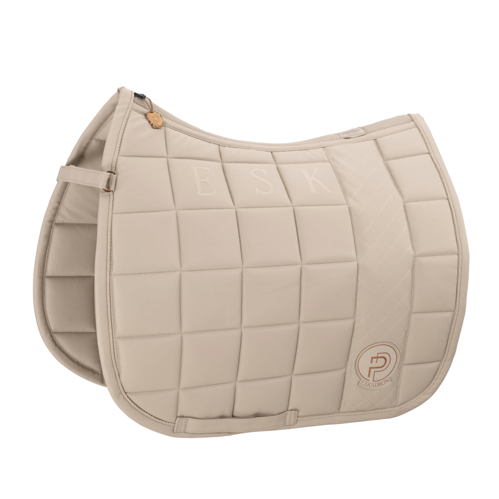 BIG SQUARE Faux Leather Platinum saddle pad 2023 - Eskadron