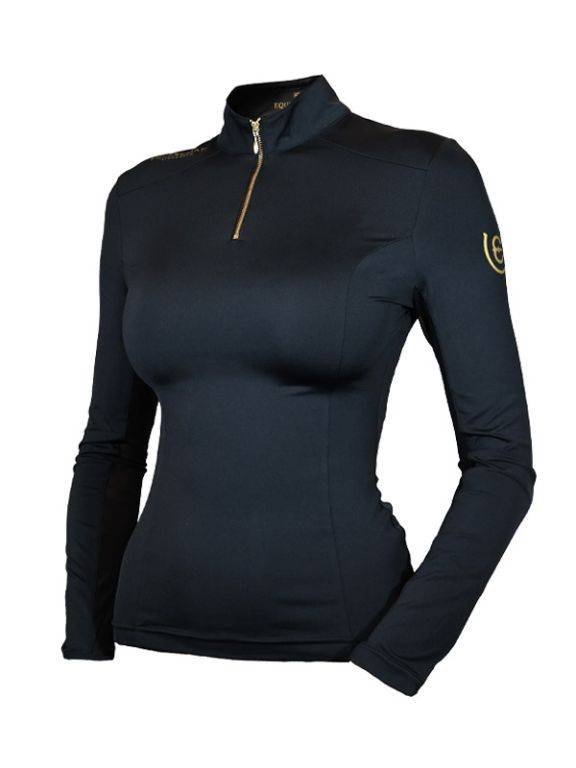 Top manches longues Air Breeze Black Gold - Equestrian Stockholm