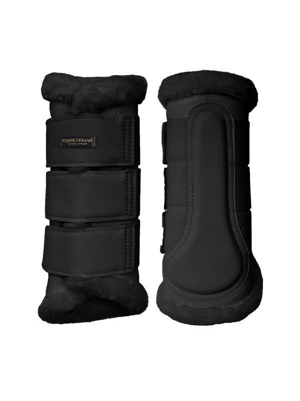 Black and Gold Black Edition Dressage Gaiters - Equestrian Stockholm