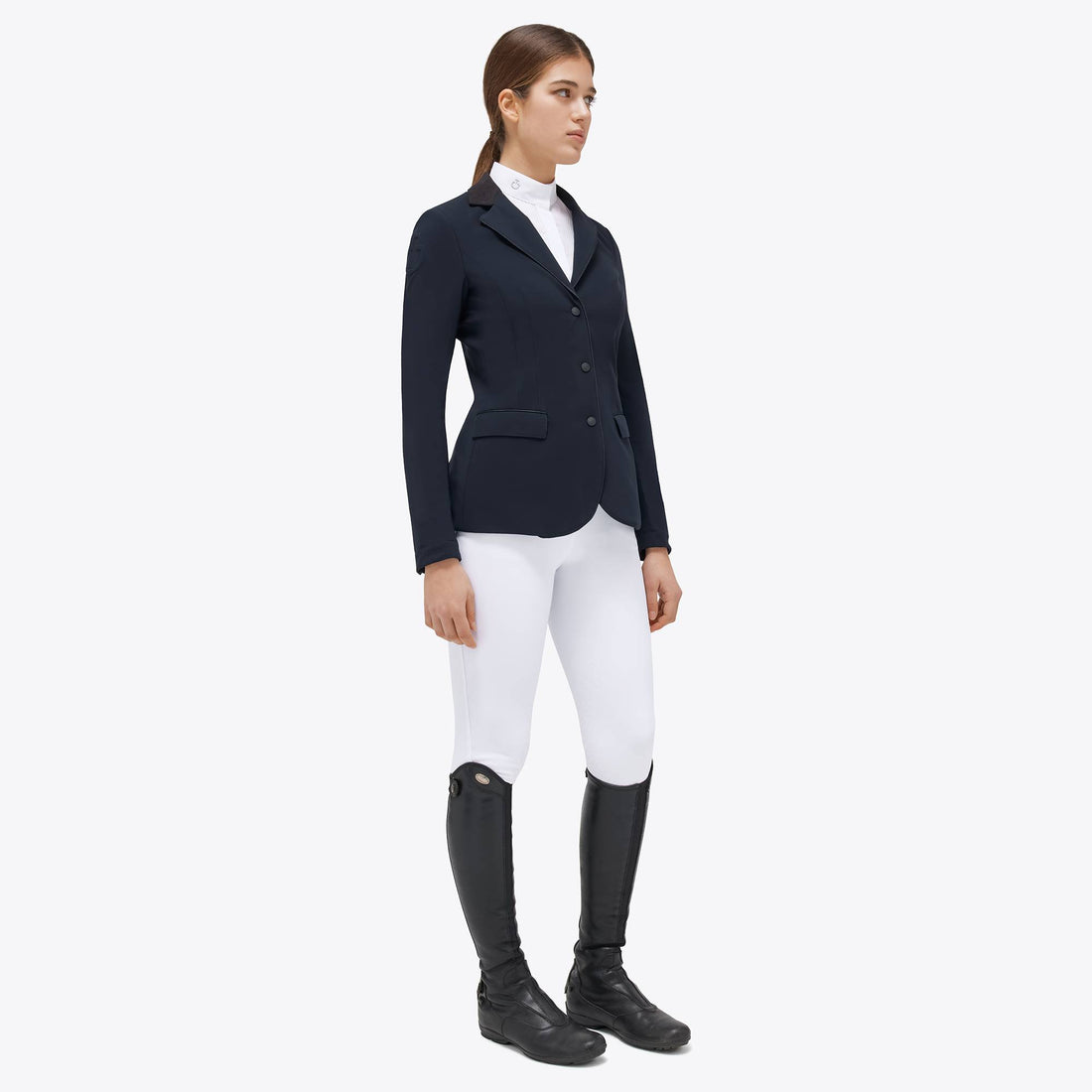 Navy Blue Grand Prix competition jacket with zip - Cavalleria Toscana