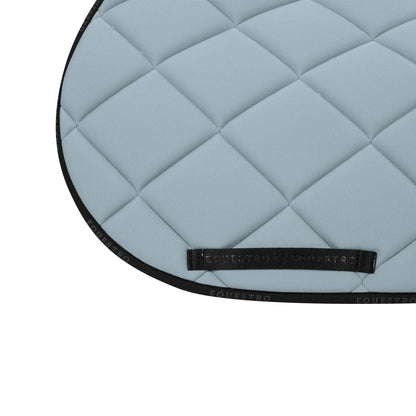Gray mist/black logo saddle pad - EQUESTRO