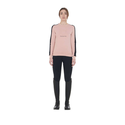 Sweat-shirt à col rond cameo rose - EQUESTRO