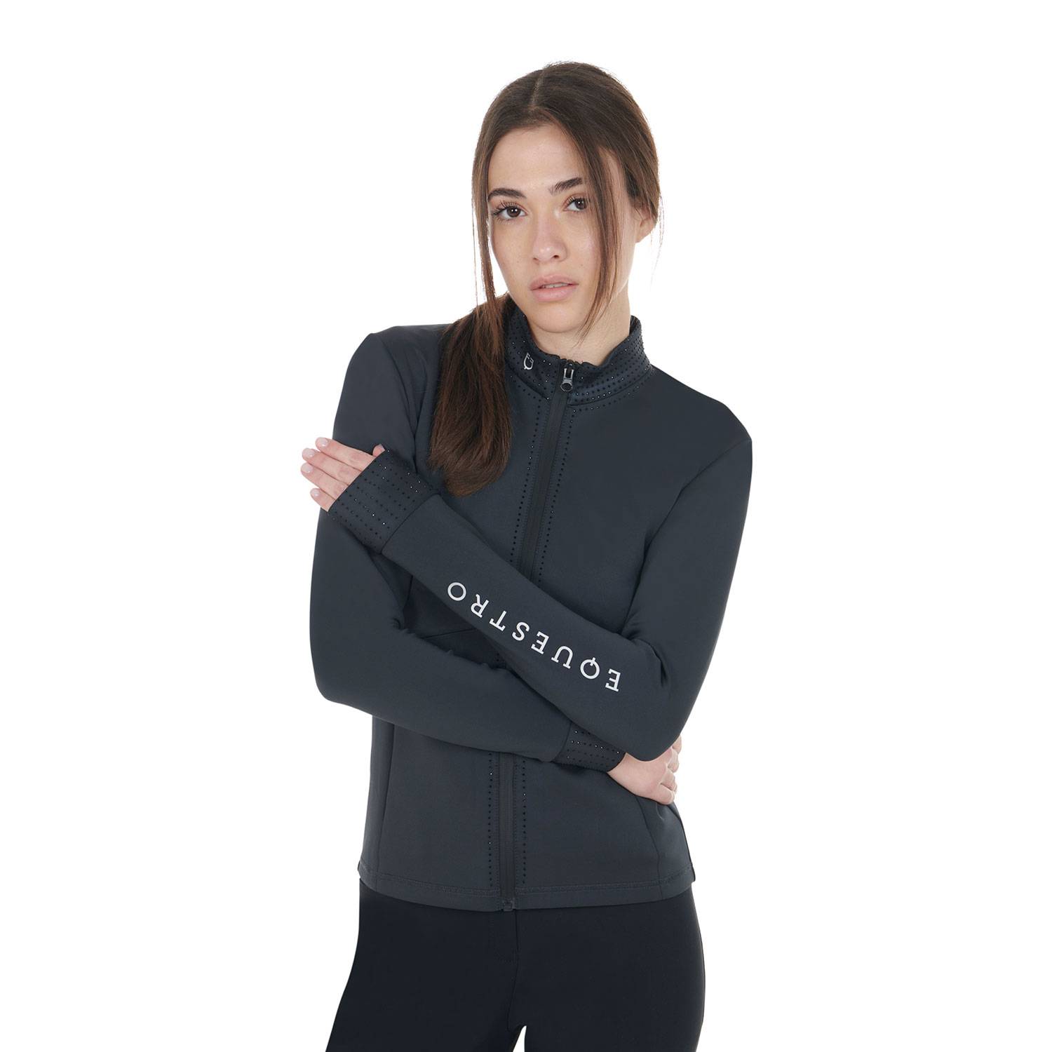Veste zippée à strass - EQUESTRO