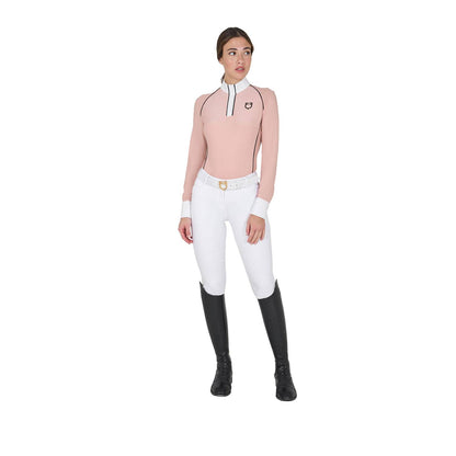 Polo de concours manches longues slim fit technique - EQUESTRO