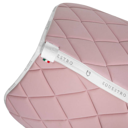 Pink/white cameo logo saddle pad - EQUESTRO