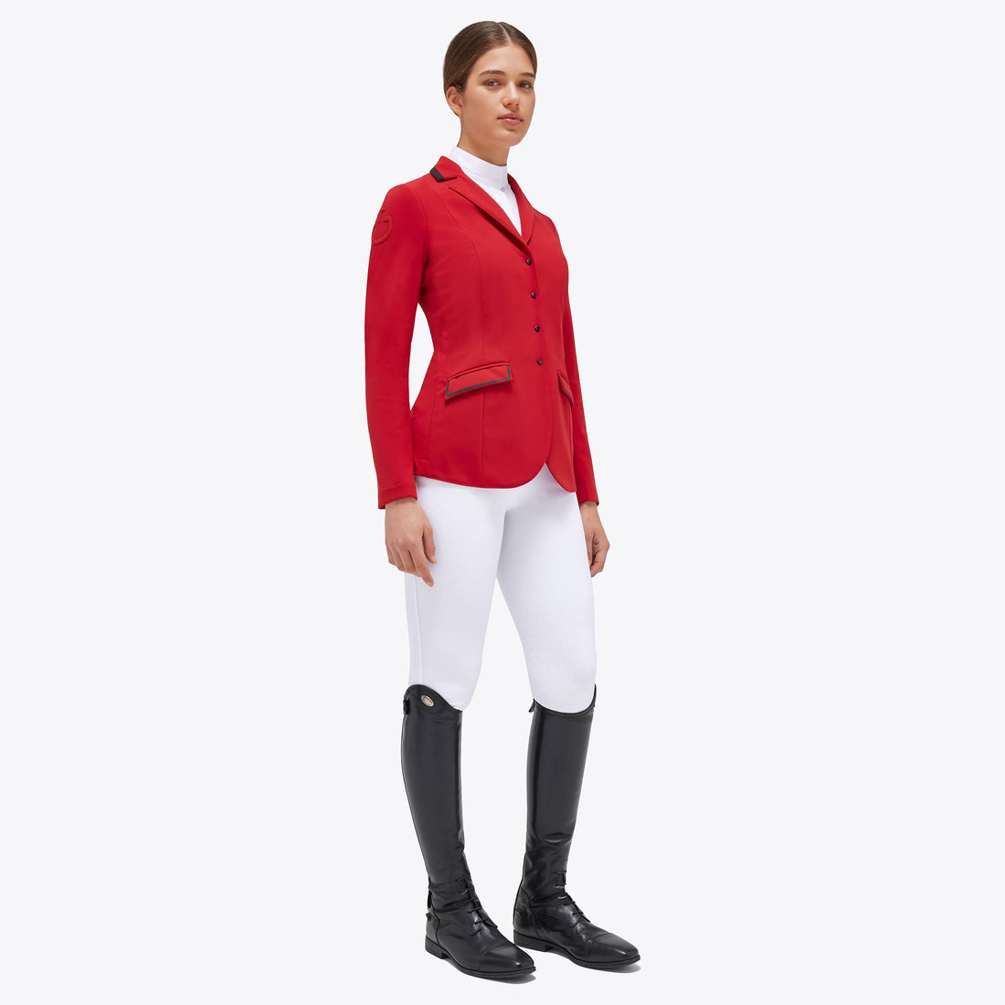 Red embroidered competition jacket - CAVALLERIA TOSCANA