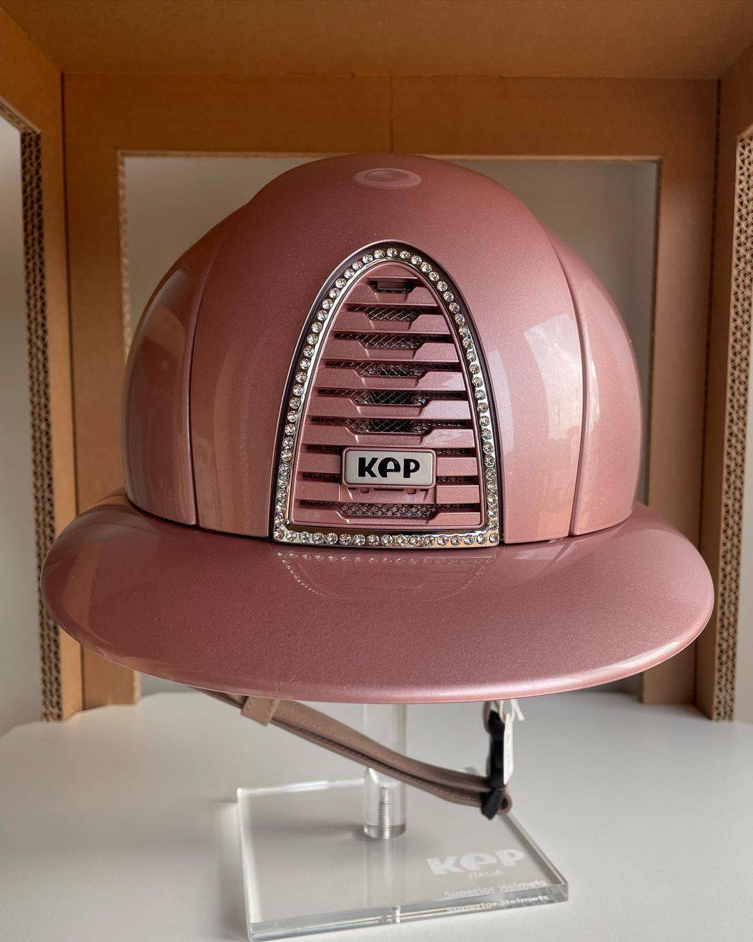 CROMO 2.0 Diamond Rose Swarovski POLO Helmet - KEP