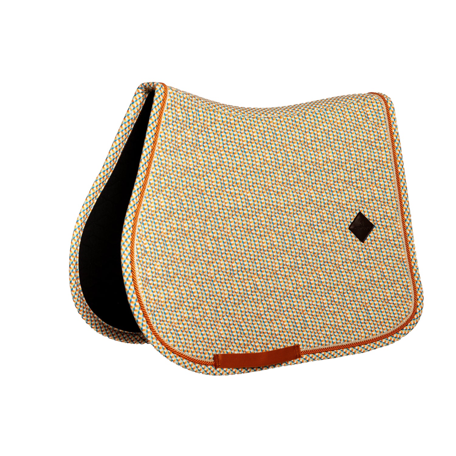 Tapis de Selle Velvet printing Orange et Bleu MIXTE - Kentucky