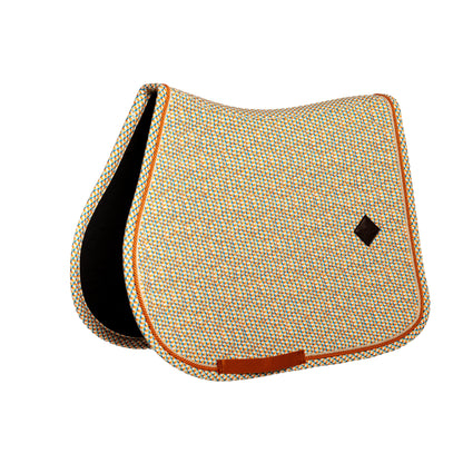 Tapis de Selle Velvet printing Orange et Bleu MIXTE - Kentucky