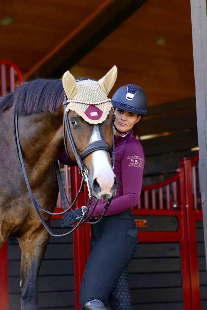 Bonnet anti-mouches champagne plum - EQUITO