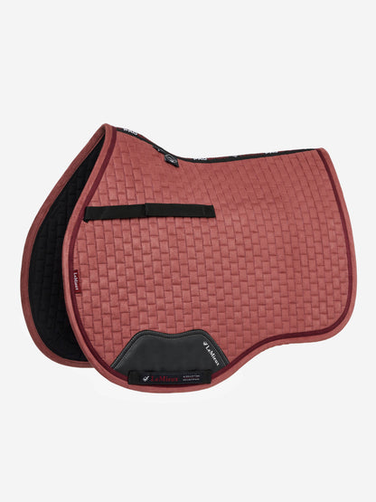 Suede Square Orchid saddle pad - LEMIEUX