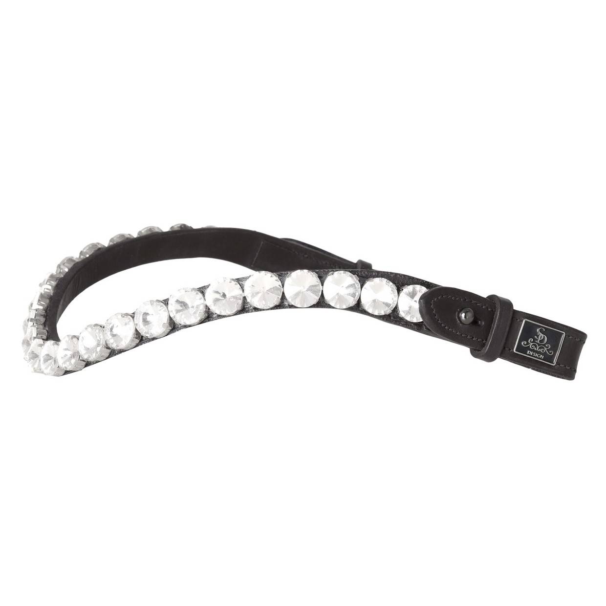 Valentino black leather browband - SD DESIGN