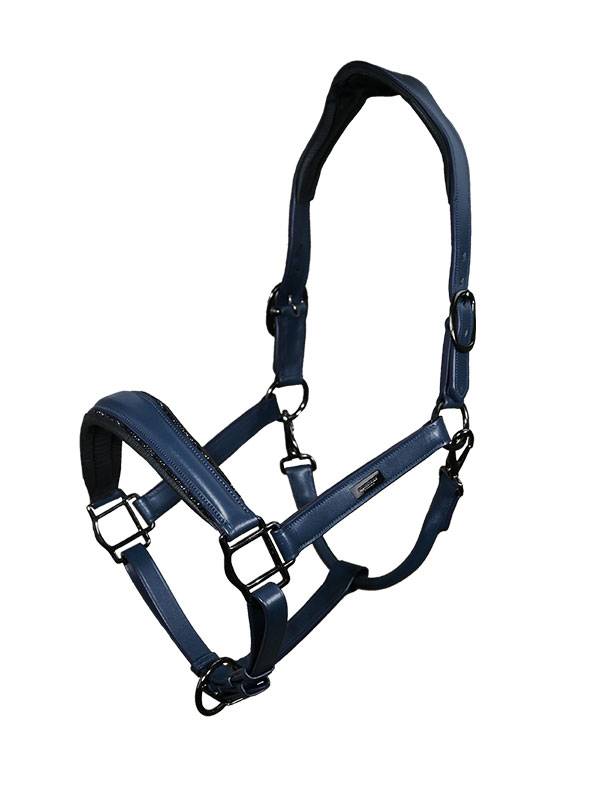 Glimmer Dark Venice Anatomical Leather Halter - Equestrian Stockholm