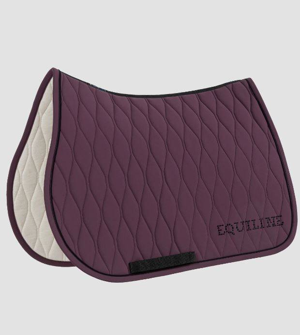 Honeycomb saddle pad with rhinestone logo - EQUILINE