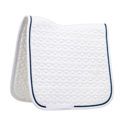 Tapis de selle Glitter Rope Blanc/Marine- Kentucky