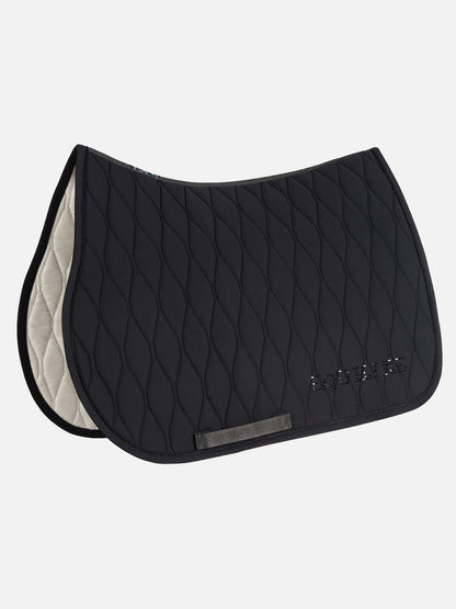 Honeycomb saddle pad with rhinestone logo - EQUILINE