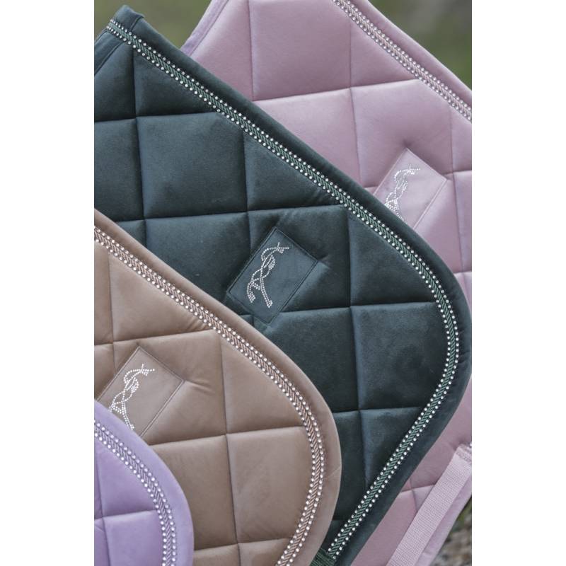 New Strass saddle pad blue gray - PENELOPE COLLECTION