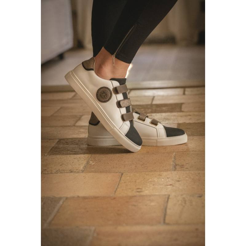 Sneakers Galaxie blanche et noir - PENELOPE COLLECTION