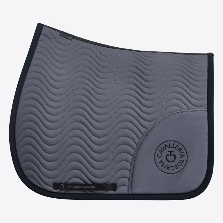 Tapis de selle Double Orbit Wave Quilted Anthracite - CAVALLERIA TOSCANA