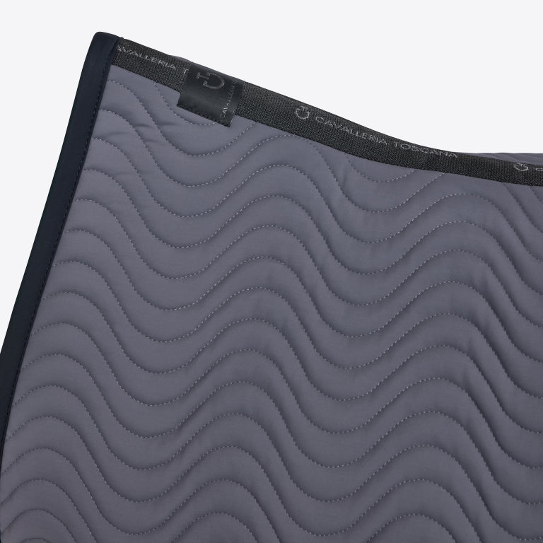 Tapis de selle Double Orbit Wave Quilted Anthracite - CAVALLERIA TOSCANA