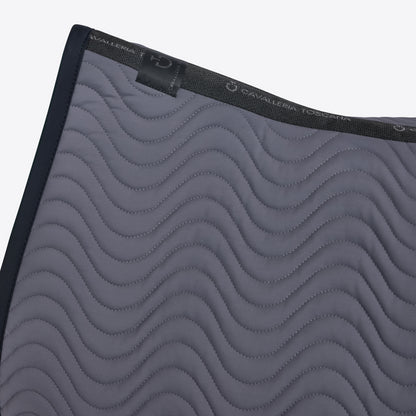 Tapis de selle Double Orbit Wave Quilted Anthracite - CAVALLERIA TOSCANA