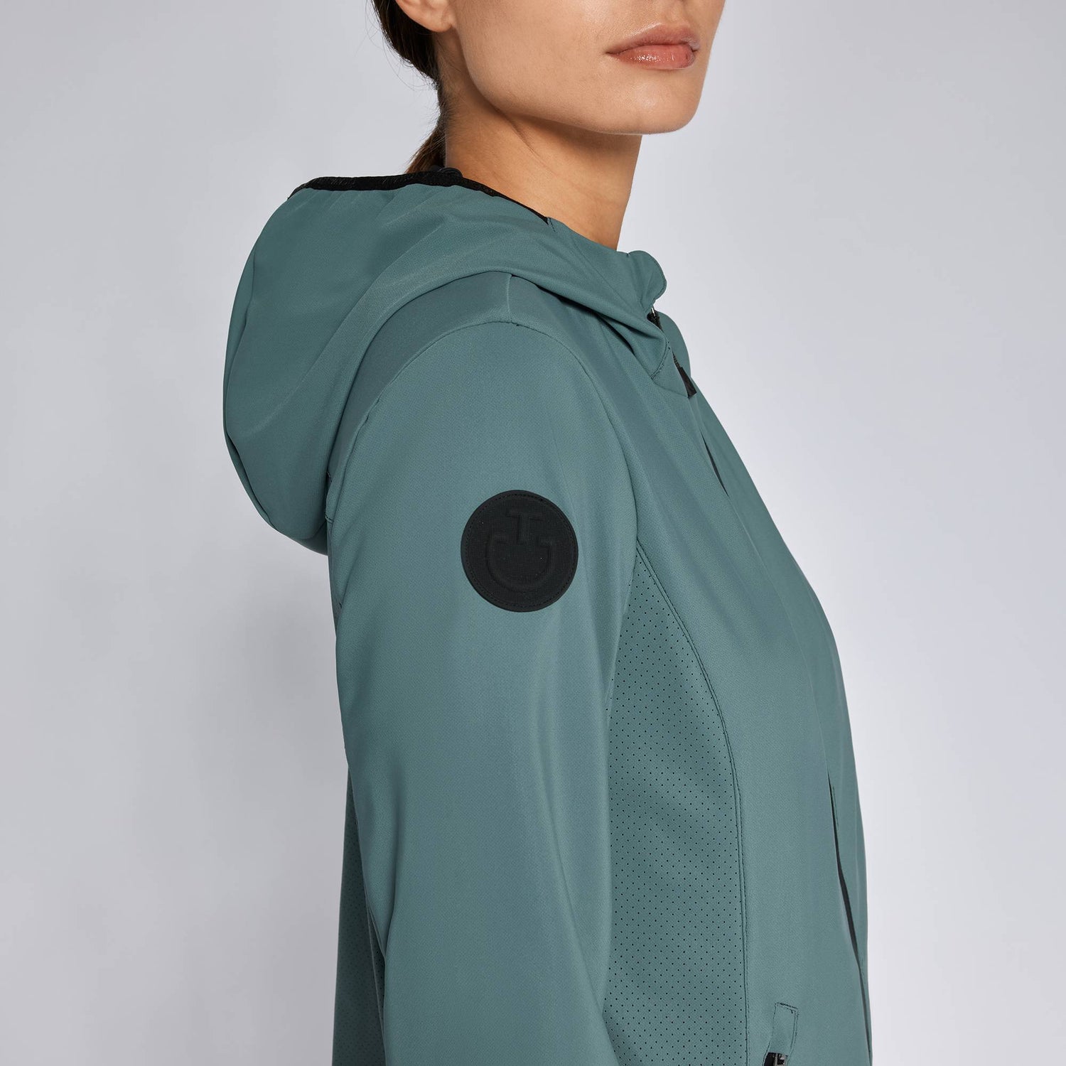 Veste softshell à capuche bleu pétrole - CAVALLERIA TOSCANA