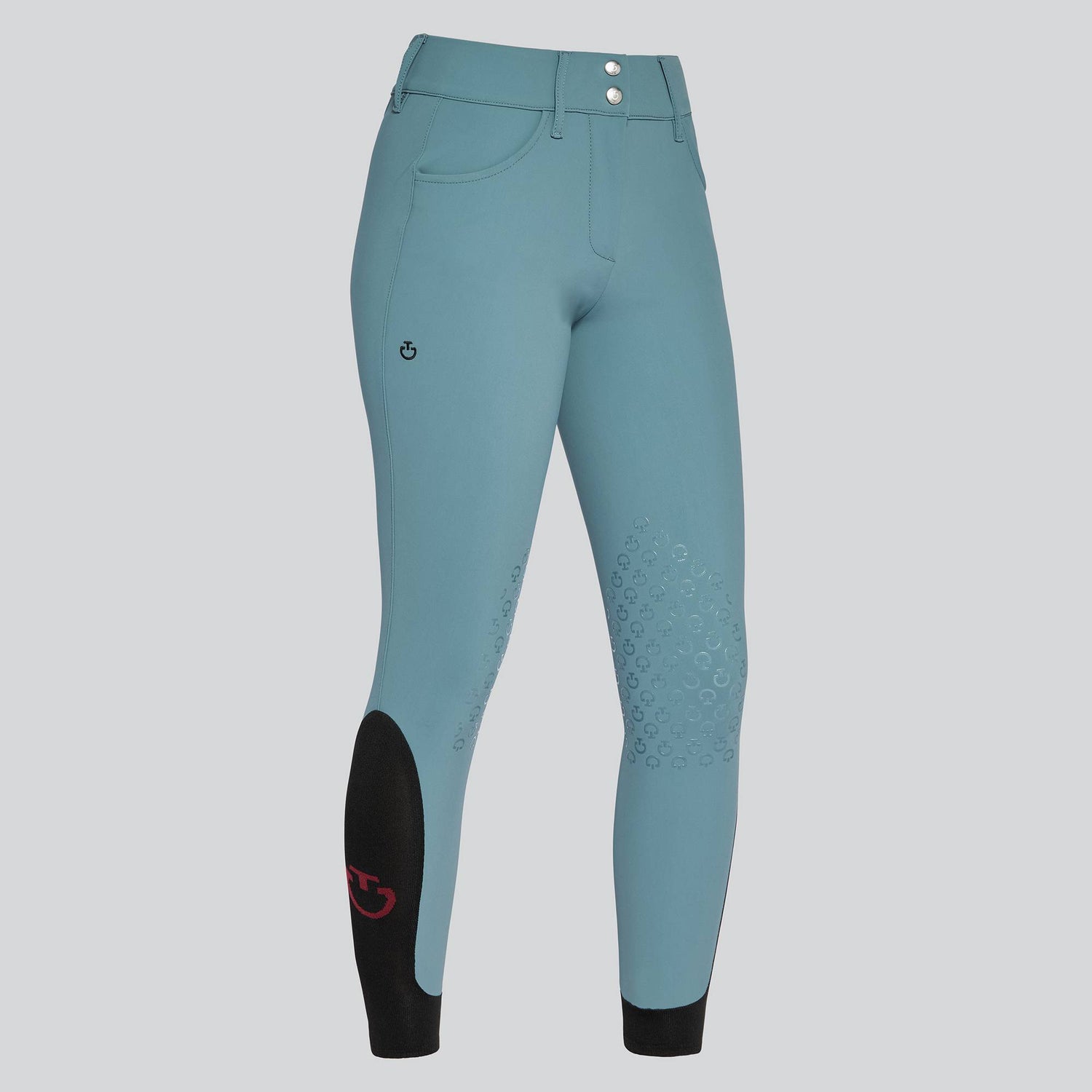 High-waisted Knee Grip Peacock riding breeches - CAVALLERIA TOSCANA
