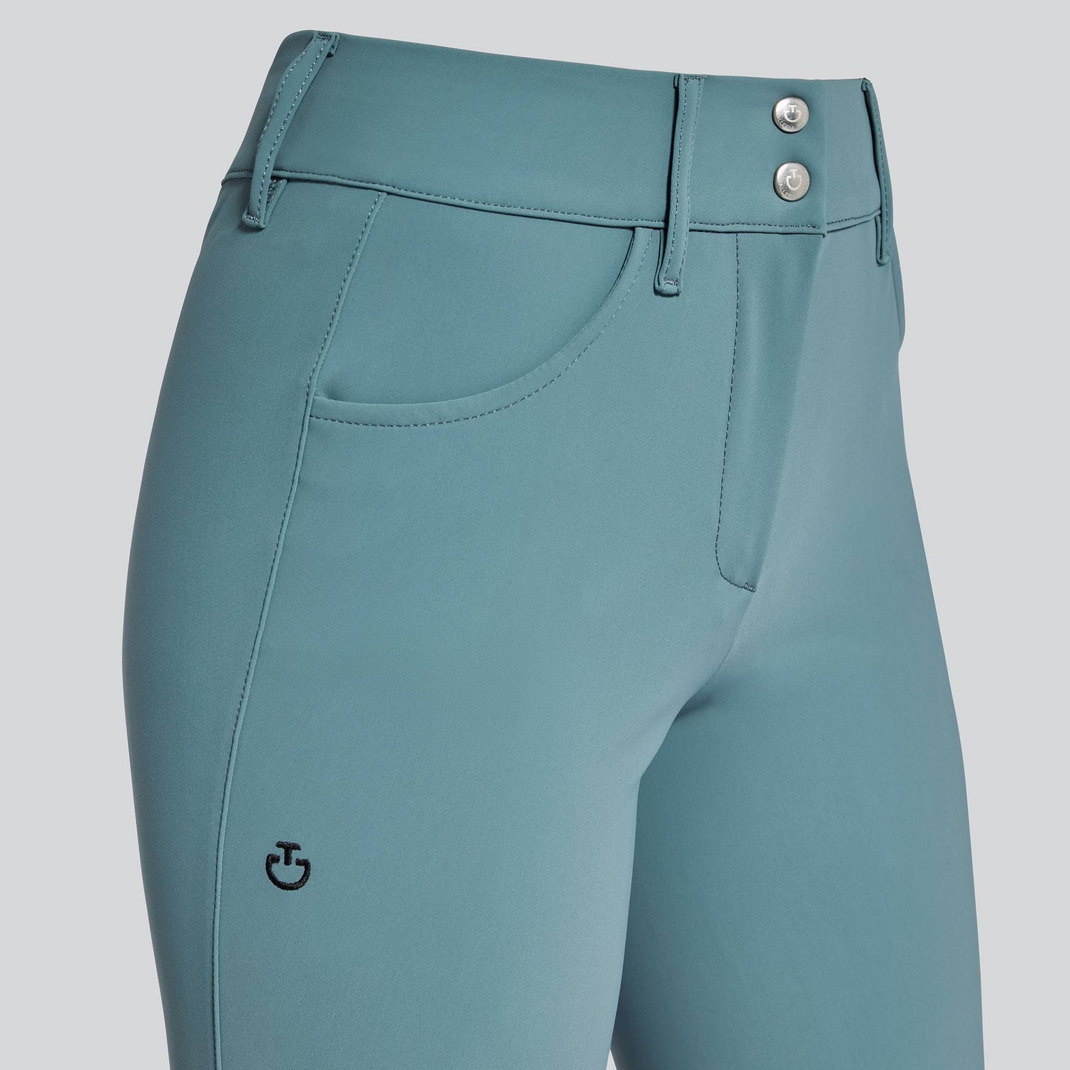 High-waisted Knee Grip Peacock riding breeches - CAVALLERIA TOSCANA