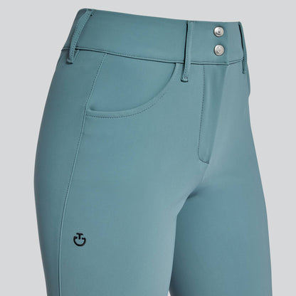 High-waisted Knee Grip Peacock riding breeches - CAVALLERIA TOSCANA