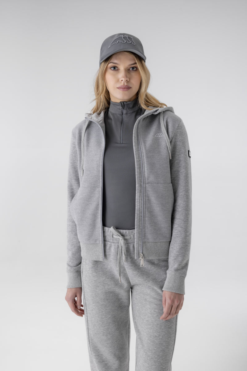 Esaste zipped hooded sweatshirt - EQUILINE