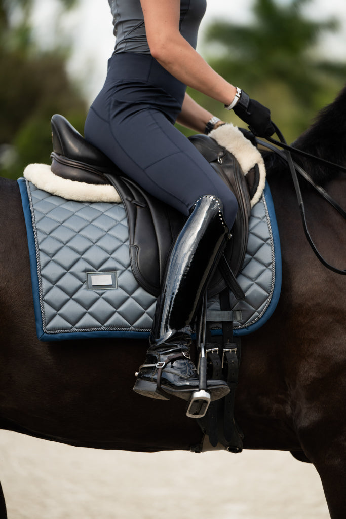 Metallic Blue saddle pad - Equestrian Stockholm