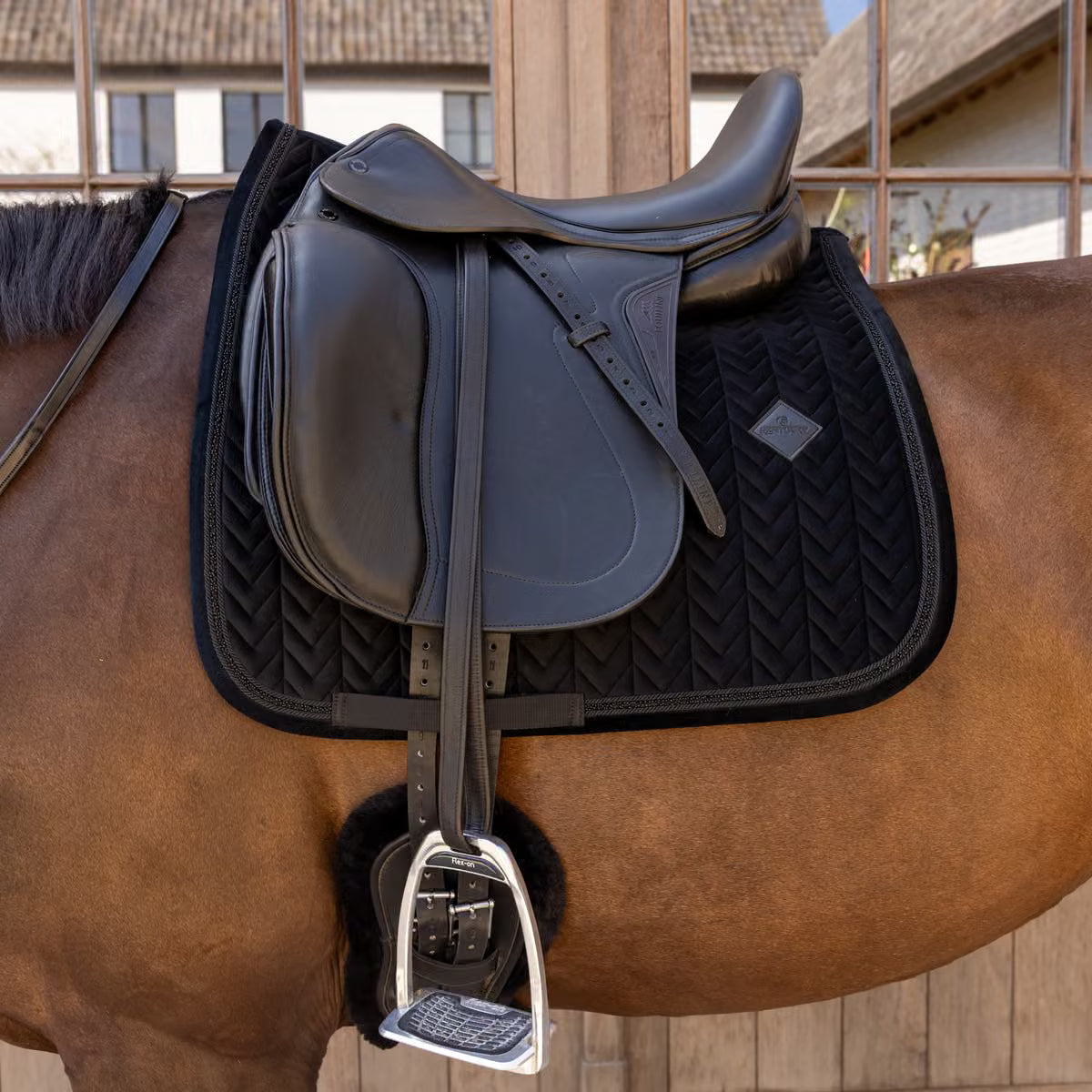 Tapis Velvet Mini Pearl Dressage Noir - KENTUCKY