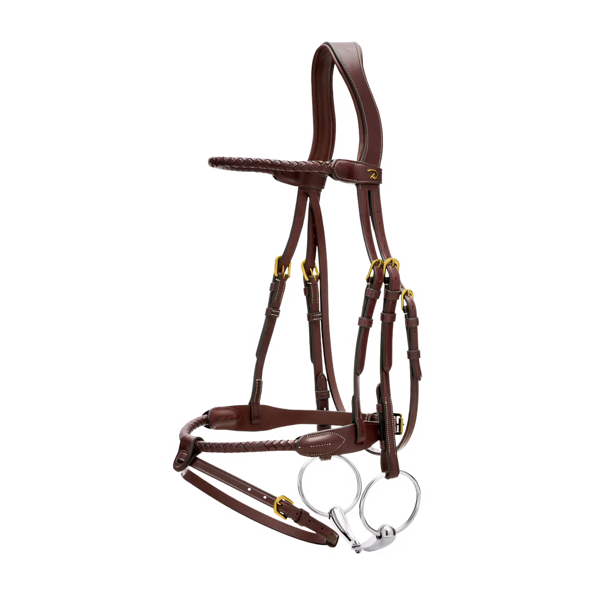 Round braided combined noseband bridle - Dy&