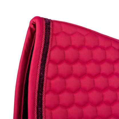 Tapis de selle Glitter Band Dressage Fuschia - Kentucky