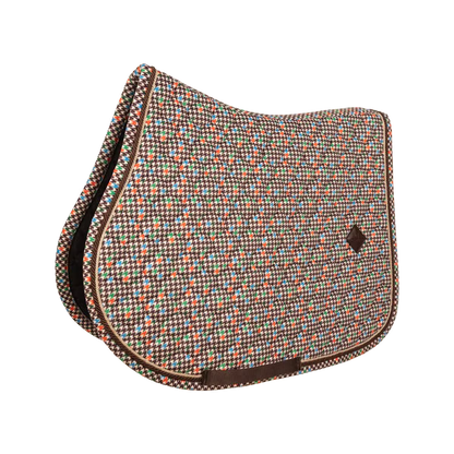 Tapis de selle Pied de poule brun MIXTE - Kentucky