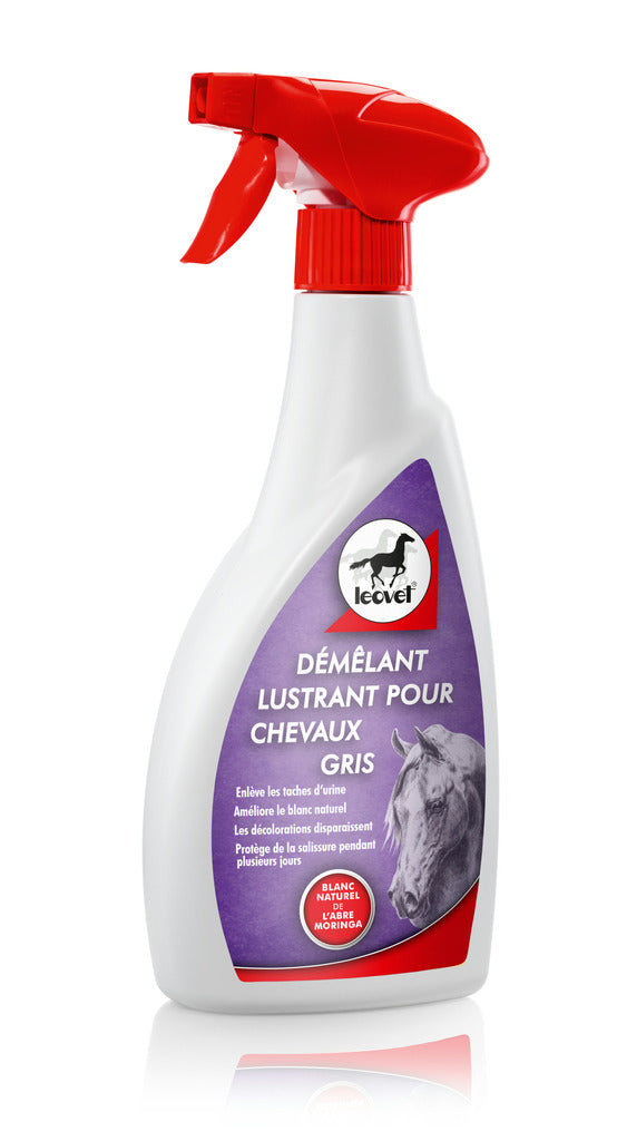 Spray démêlant chevaux gris - LEOVET