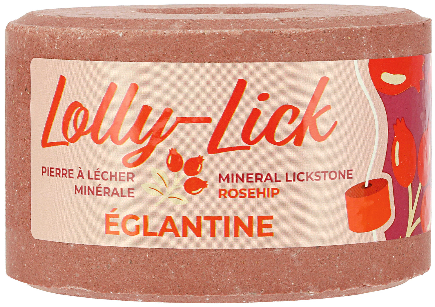 Pierre à sel Lolly Lick Églantine - Hippotonic